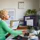 Black woman at office